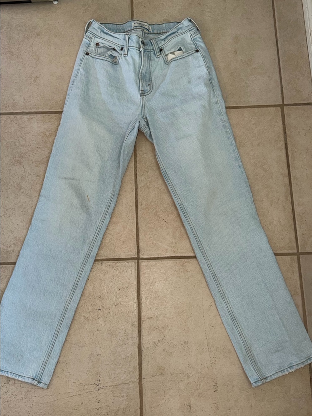 Light Blue Women’s Straight-Leg Jeans